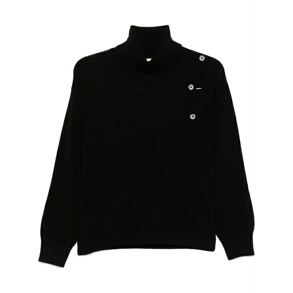 ブランカ ヴィータ レディース 編み物\u0026プルオーバー アウター Cut-out sweater Black