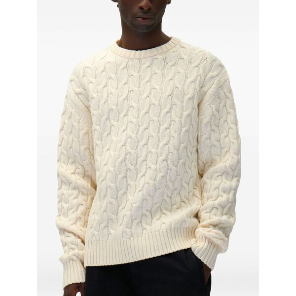 アルテ アンベルス メンズ 編み物\u0026スウェーター アウター Logo-print sweater Neutrals