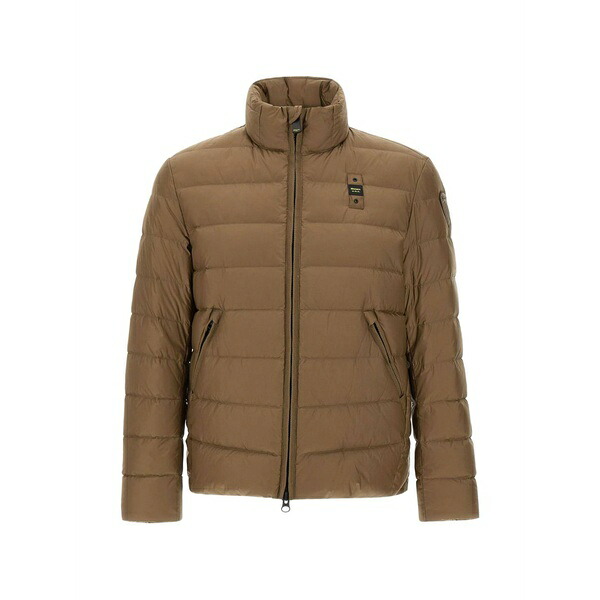 ブラウアー メンズ コート アウター Austin quilted zip jacket Brown｜asty