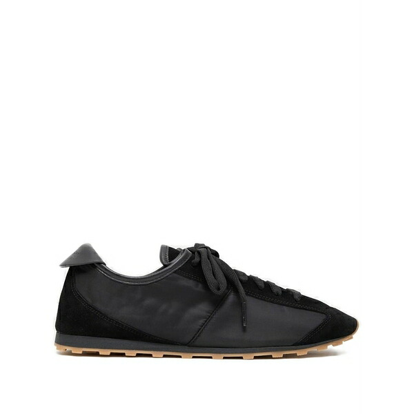 ジャクエムス メンズ スニーカー シューズ Suede-panel nylon trainers Black