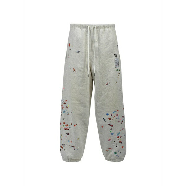 ミハラヤスヒロ メンズ カジュアルパンツ ボトムス Stickers track pants White|asty