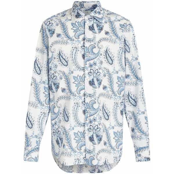 エトロ メンズ プルオーバー トップス Floral paisley-print shirt  White