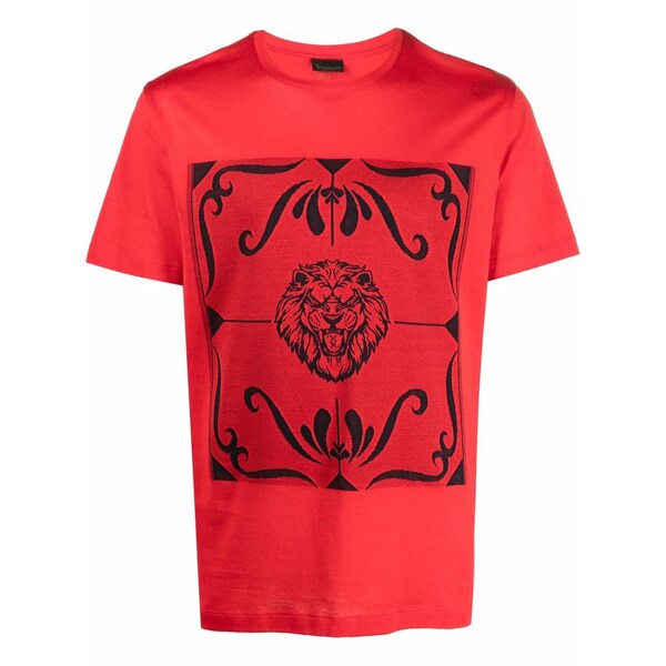 ビリオネア メンズ プルオーバー トップス Graphic-print t-shirt Red