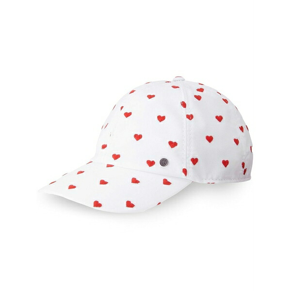 メゾンミッシェル  レディース 鳥打ち帽 付属物 Heart-print cap White