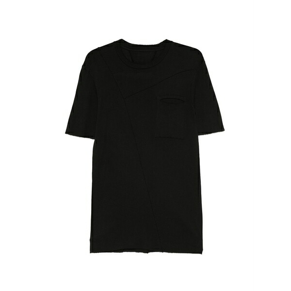 マスナダ メンズ プルオーバー トップス Patch-pocket t-shirt Black