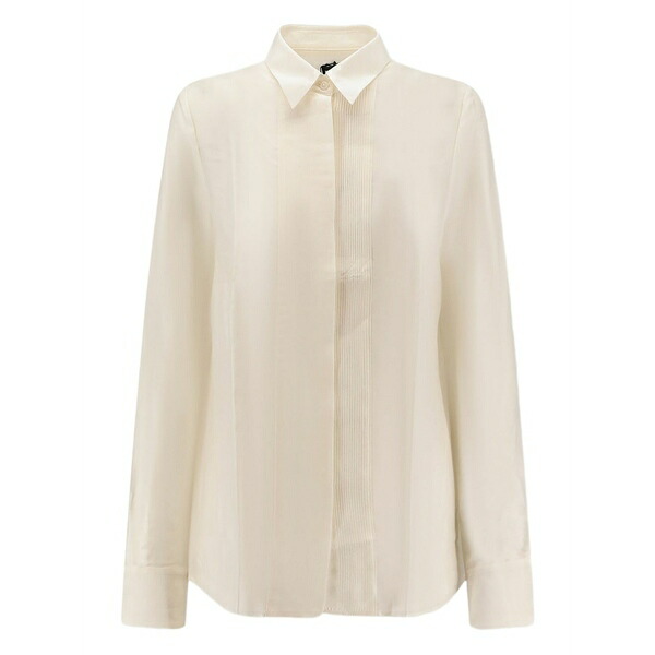 主任者 レディース プルオーバー トップス Bisina pleated shirt Neutrals