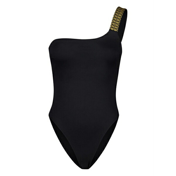 ゼウスプラスディオーニ レディース 衣装 トップス Attis embroidered one-shoulder swimsuit Black
