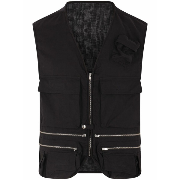 マリアーノ メンズ Tシャツ トップス Zip-up vest Black｜asty