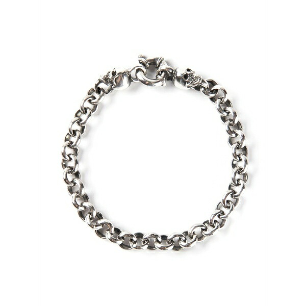 ウーゴ カッチャトーリ メンズ ブレスレット・バングル・アンクレット 付属物 Skull detail bracelet Metallic