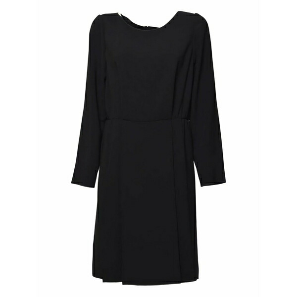 アスペジ レディース 衣裳 トップス Long-sleeve MIDI dress Black