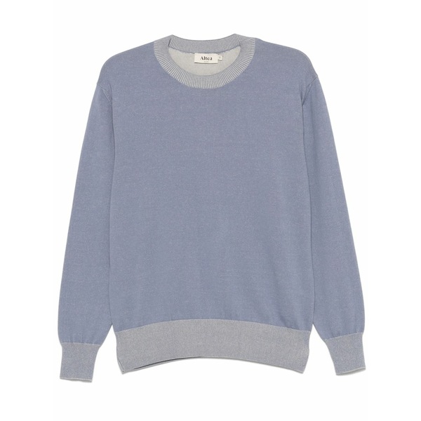 アルテア メンズ 編み物\u0026スウェーター アウター Cotton sweater Blue