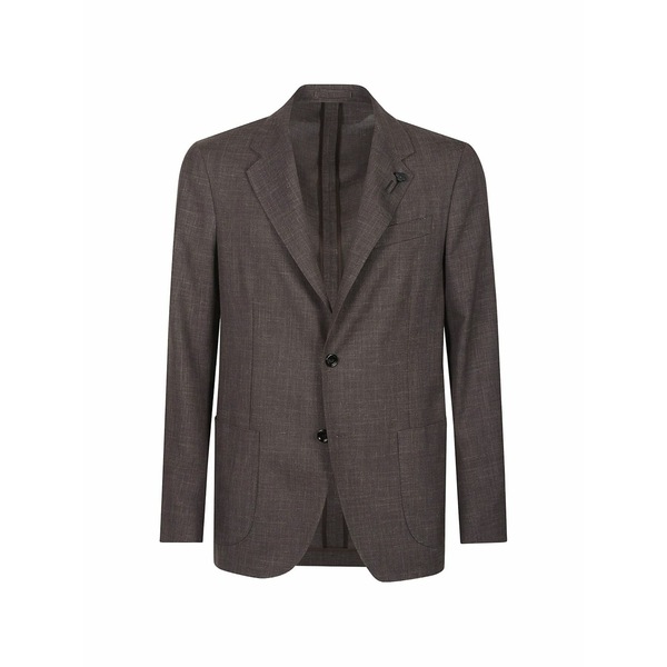 ラルディーニ メンズ 上衣＆上衣 アウター Buttoned blazer Brown