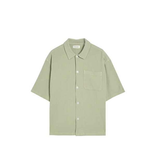 ひな形 メンズ プルオーバー トップス Short-sleeve pocket shirt Green