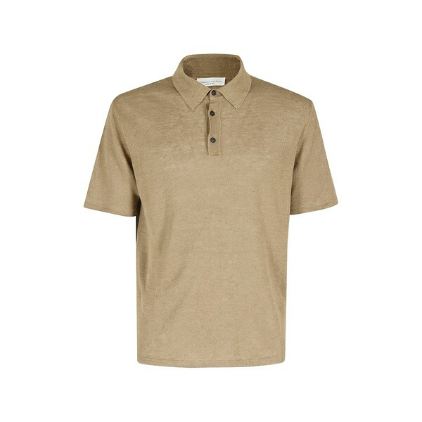 ロベルトコリーナ メンズ スポーツシャツ トップス Buttoned polo shirt Neutrals