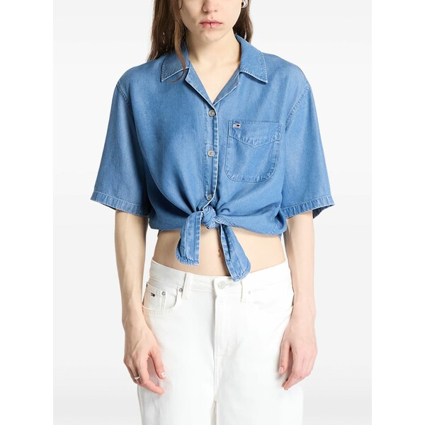 トミーヒルフィガー レディース プルオーバー トップス Short sleeve shirt Blue