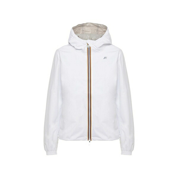 ケイウェイ レディース ジャケット&ブルゾン アウター Hoodie logo-detail jacket White|asty