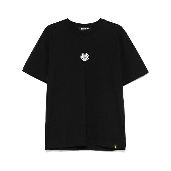 バロウ メンズ ティーシャツ トップス Graphic-print t-shirt   Black