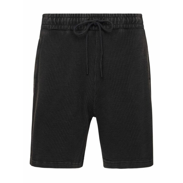 J.W.アンダーソン メンズ 心地好いズボン下 ボトムス Ribbed drawstring shorts Black