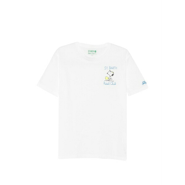 エムシーツーセイントバース メンズ プルオーバー トップス X peanuts portofino snoopy-print t-shirt White