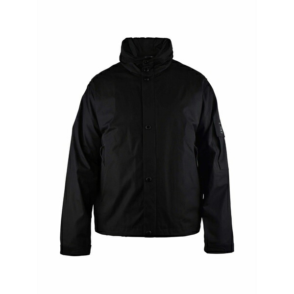 シーピーカンパニー メンズ 上衣＆上衣 アウター Zipped side-pocket jacket Black