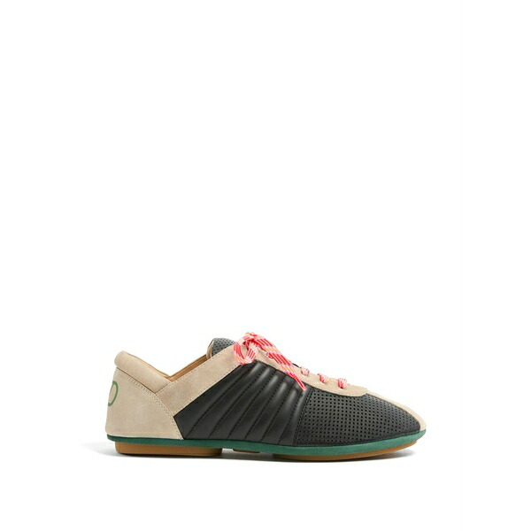 ヴァレンティノ ガラヴァーニ メンズ スニーカー シューズ Strikie sneakers インチ perforated nappa and suede Black