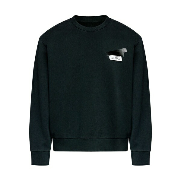 マルタンマルジェラ メンズ パーカー・スウェットシャツ アウター Cotton sweatshirt Black