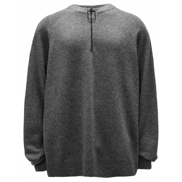 J.W.アンダーソン メンズ 編み物\u0026ティーシャツ アウター Crew-neck raglan-sleeves jumper  Grey
