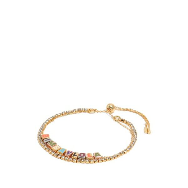 ビンバ イ ローラ レディース ブレスレット・バングル・アンクレット アクセサリー Logo charm bracelet Gold｜asty