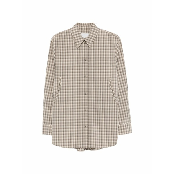 ナヌーシュカ レディース プルオーバー トップス Plaid-detail shirt Neutrals