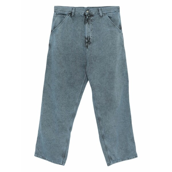 鉄道車両ハート型 メンズ 心地よいズボン下 ボトムス Evan cotton jeans Blue