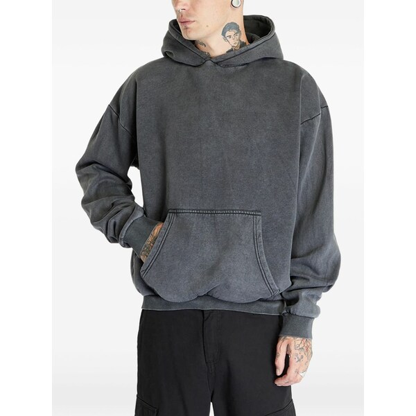 アーバン クラシックス メンズ パーカー・スウェットシャツ アウター Acid-wash hoodie Grey