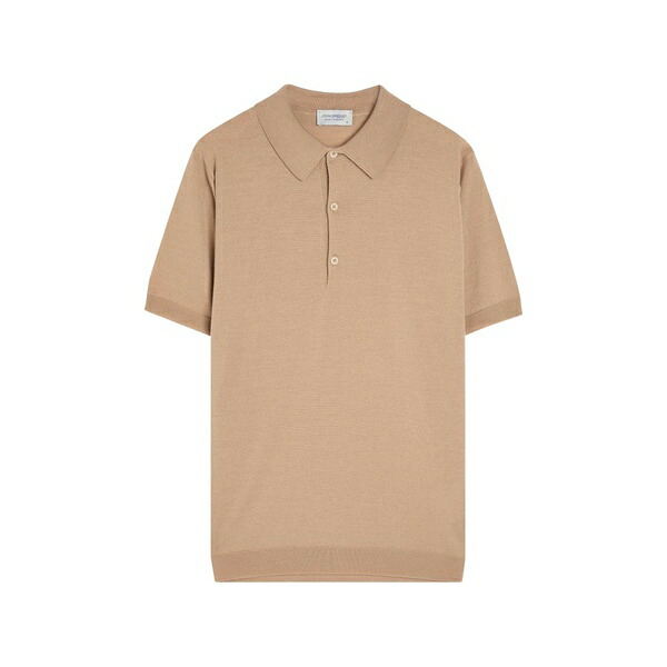 ジョンスメドレー メンズ スポーツシャツ トップス Macloud short-sleeve polo shirt Neutrals