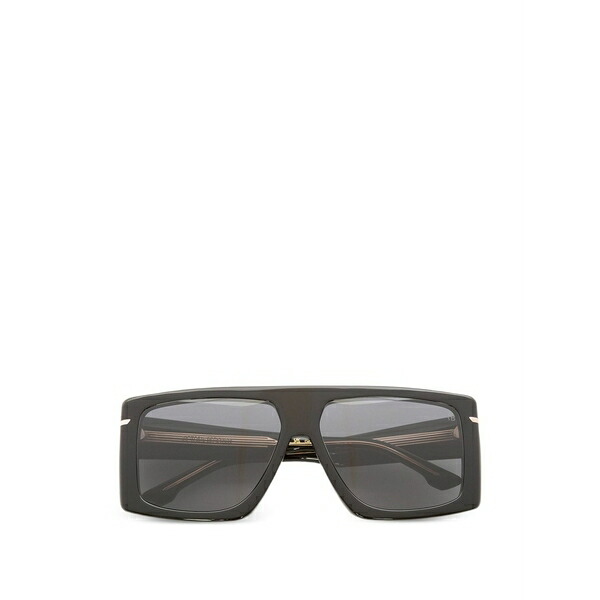 ヴィクトリア ベッカム レディース 黒眼鏡＆アイウェア 佩び物 Oversized flat-top sunglasses Black