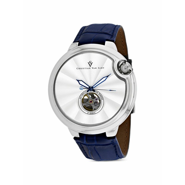 クリスチャンバンサント メンズ ウオッチ 付属物 Propeller open-heart 46粍 watch Silver