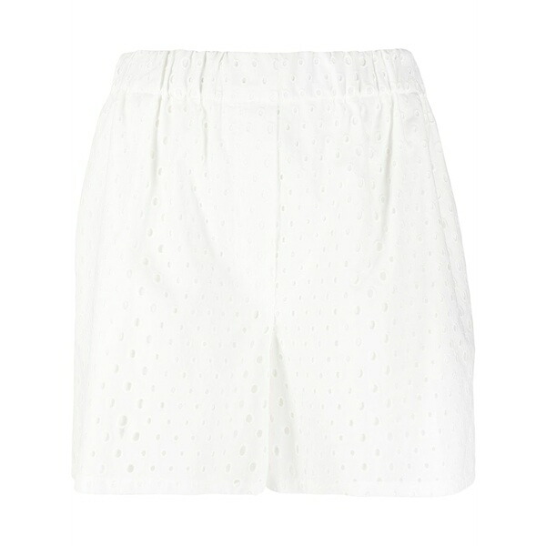 ケンゾー レディース 心地よいズボン下 ボトムス Broderie anglaise cotton shorts White
