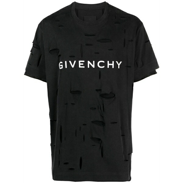 ジバンシー メンズ プルオーバー トップス Logo-print t-shirt Black