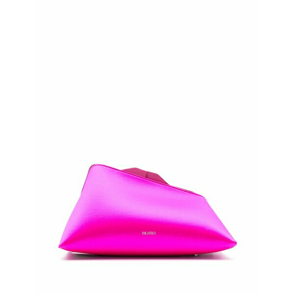 ジ アティコ レディース クラッチペダル御徒面子 御徒面子 8.30pm satin-finish clutch bag Pink
