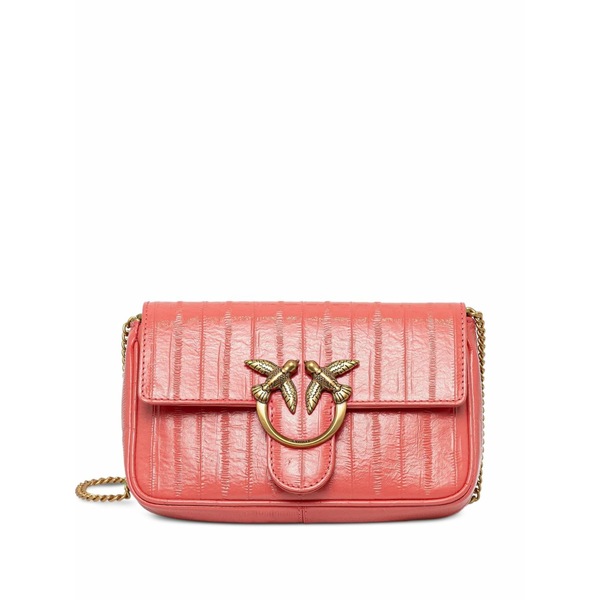 ピンコ レディース ハンドバック 御徒面子 Mini chain-strap cross-body bag Pink