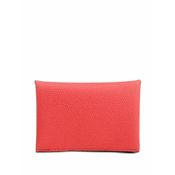 ヴァレクストラ レディース 金入れ 付属物 Textured leather card holder Red