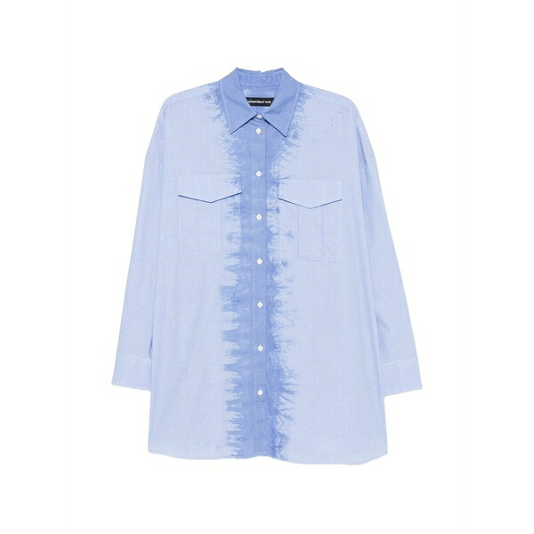 デパートメントファイブ レディース プルオーバー トップス  flap-pocket shirt Blue