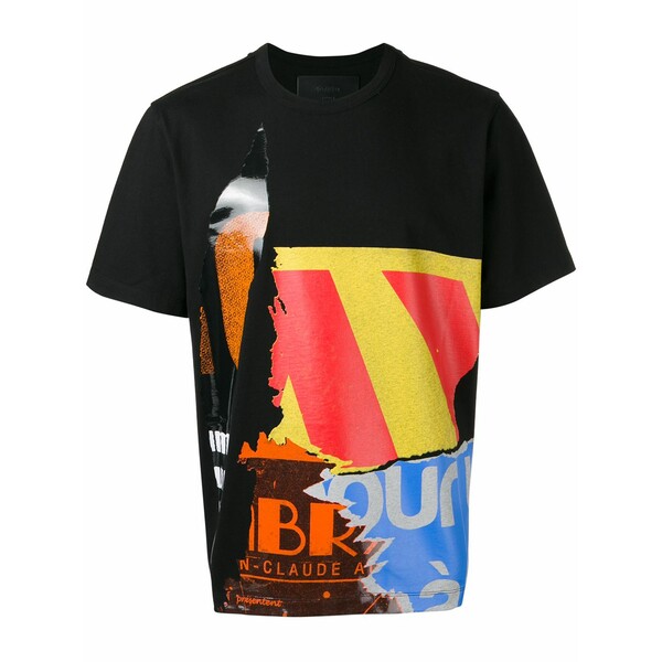ジュン・ジー メンズ プルオーバー トップス Multi-print t-shirt Black