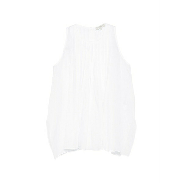 アントネリ レディース ティーシャツ トップス Bermagotto pleated sleeveless top White