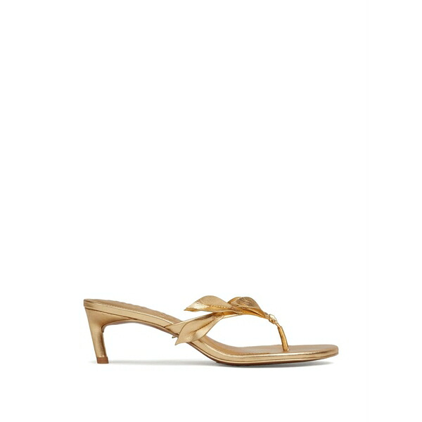 ブームガイア レディース サンダル シューズ Leaf-detail sandals Gold