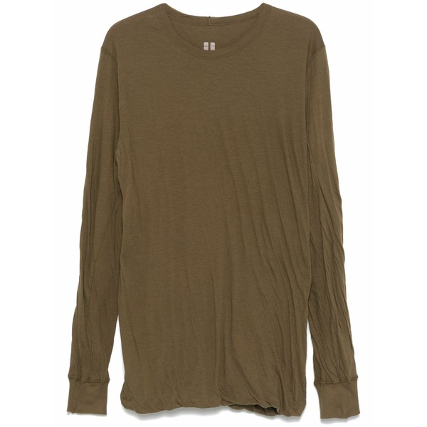 リックオウエンス メンズ ティーシャツ トップス Cotton t-shirt Green