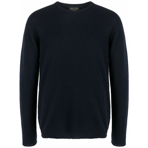 ロベルトコリーナ メンズ 編み物\u0026ティーシャツ アウター Fine-knit cashmere jumper Blue