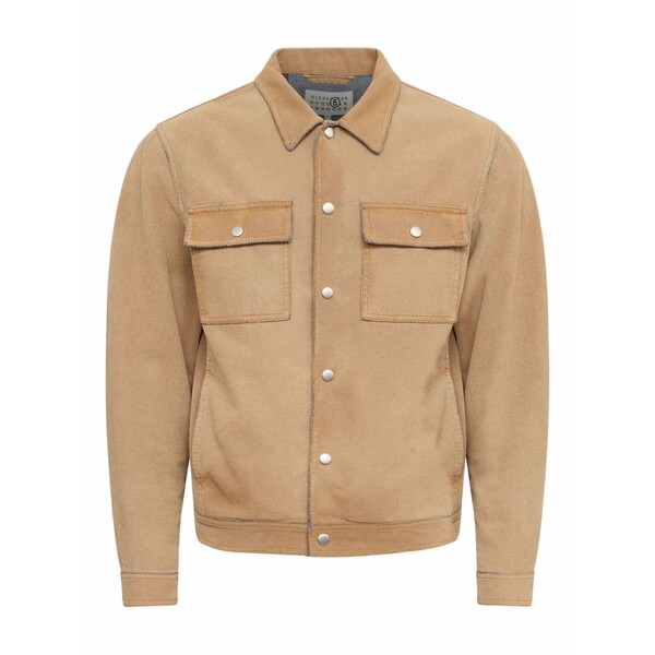 マルタンマルジェラ メンズ 上衣＆上衣 アウター Suede effect denim jacket Neutrals