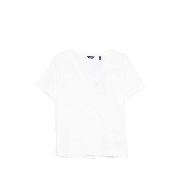 ガント レディース ティーシャツ トップス V-neck t-shirt White