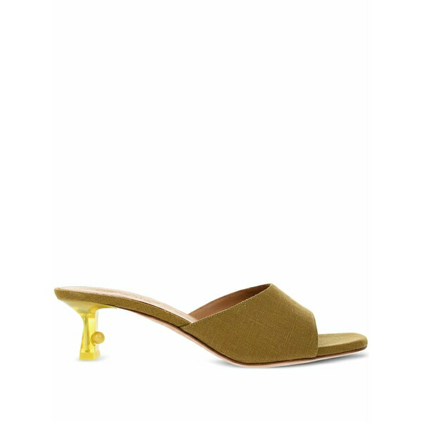 象牙色 レディース サンダル シューズ 50粍 lollipop sandals Green