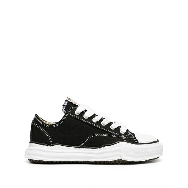 ミハラヤスヒロ メンズ スニーカー シューズ Contrast-stitch chunky-sole sneakers Black