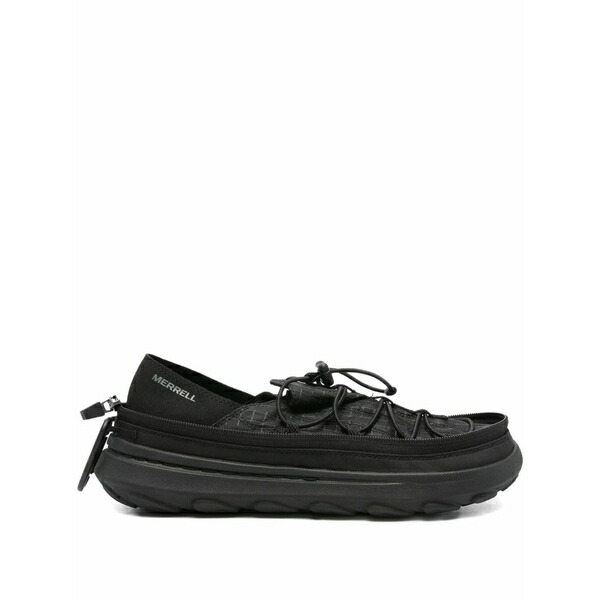 メレル メンズ スニーカー シューズ Hut moc 2 grid-pattern sneakers Black